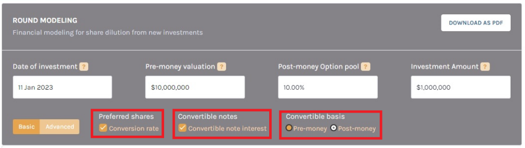 options will impact your model