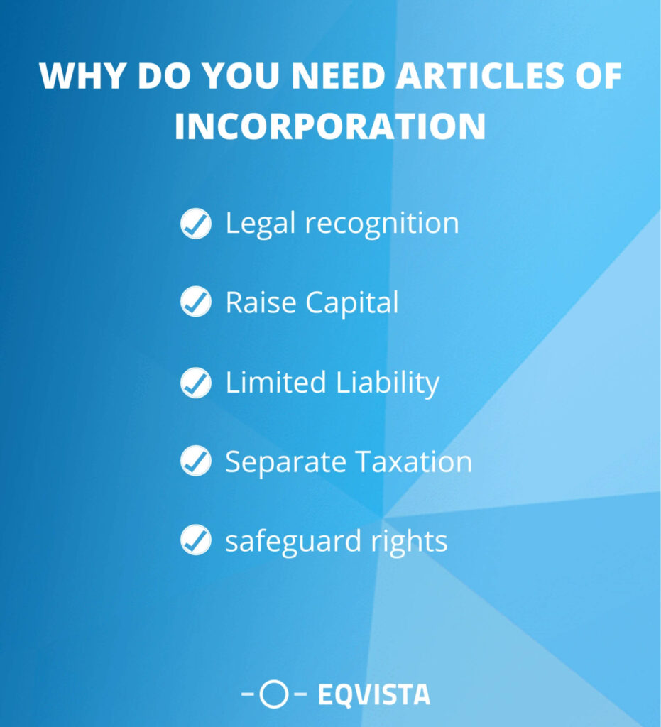 Why do you need articles of incorporation